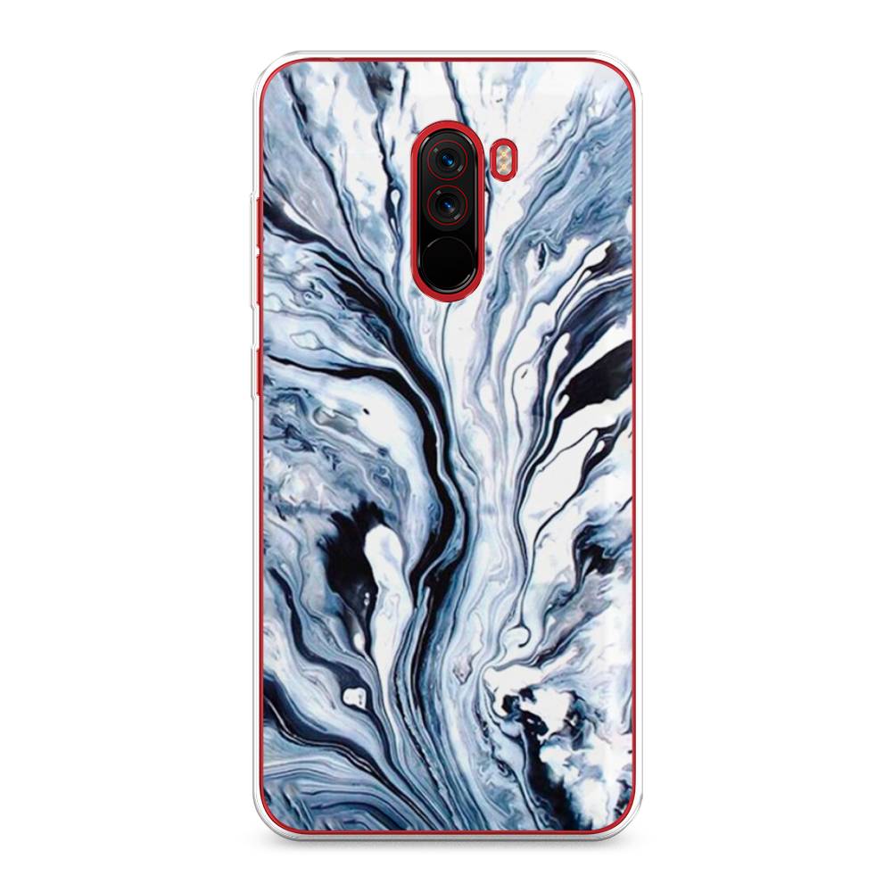 

Чехол Awog на Xiaomi Pocophone F1 "Голубой минерал мрамор", Разноцветный, 34450-3