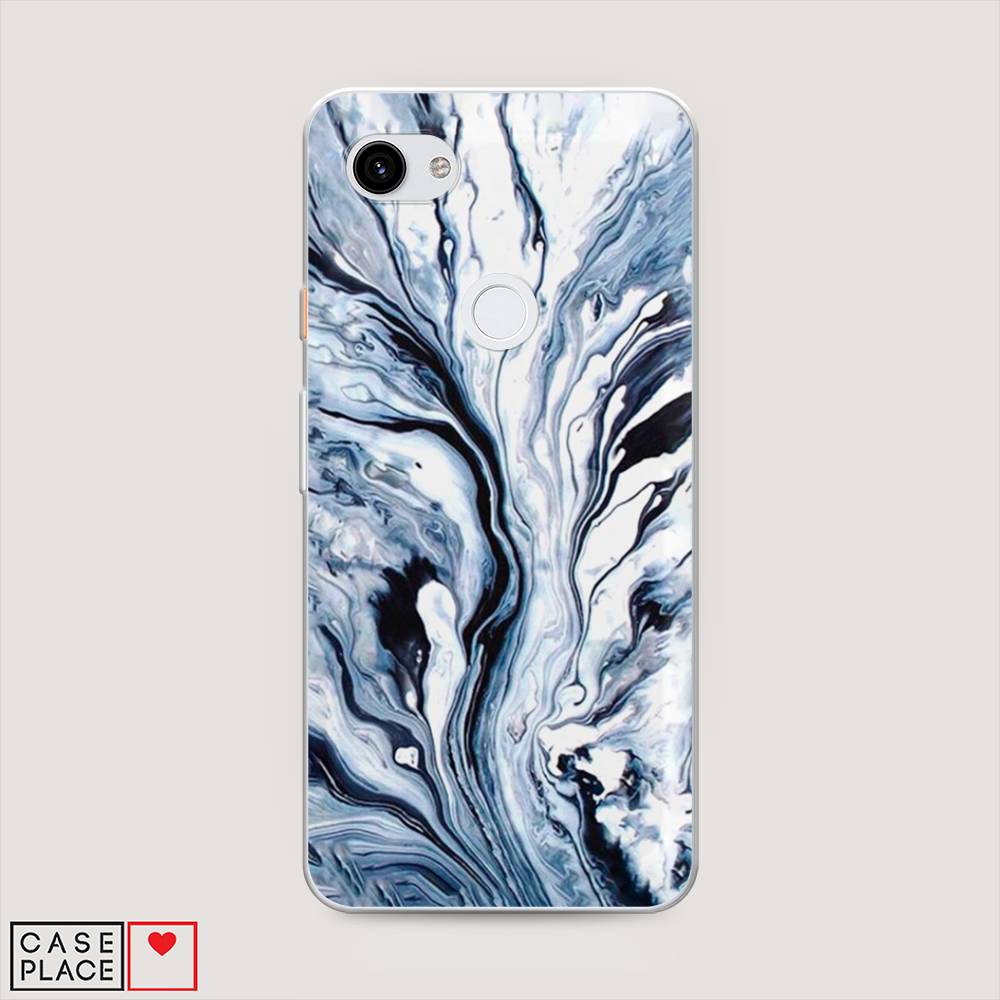 

Чехол Awog на Google Pixel 3A XL "Голубой минерал мрамор", Разноцветный, 270450-3