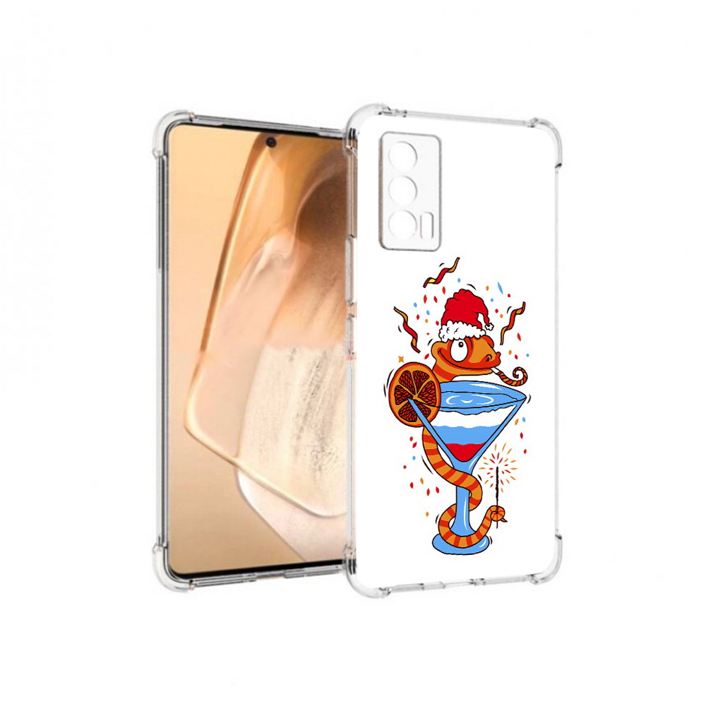 

Чехол MyPads Tocco для Vivo iQOO Neo 5 змейка (PT226960.398.364), Прозрачный, Tocco