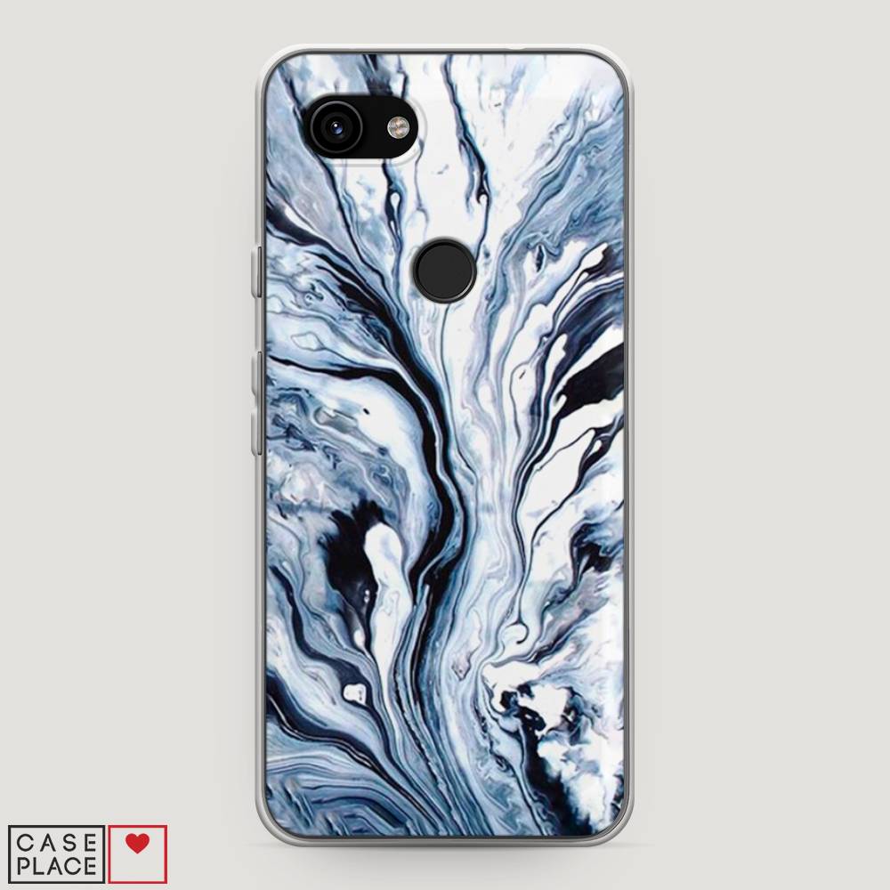 фото Чехол awog "голубой минерал мрамор" для google pixel 3a
