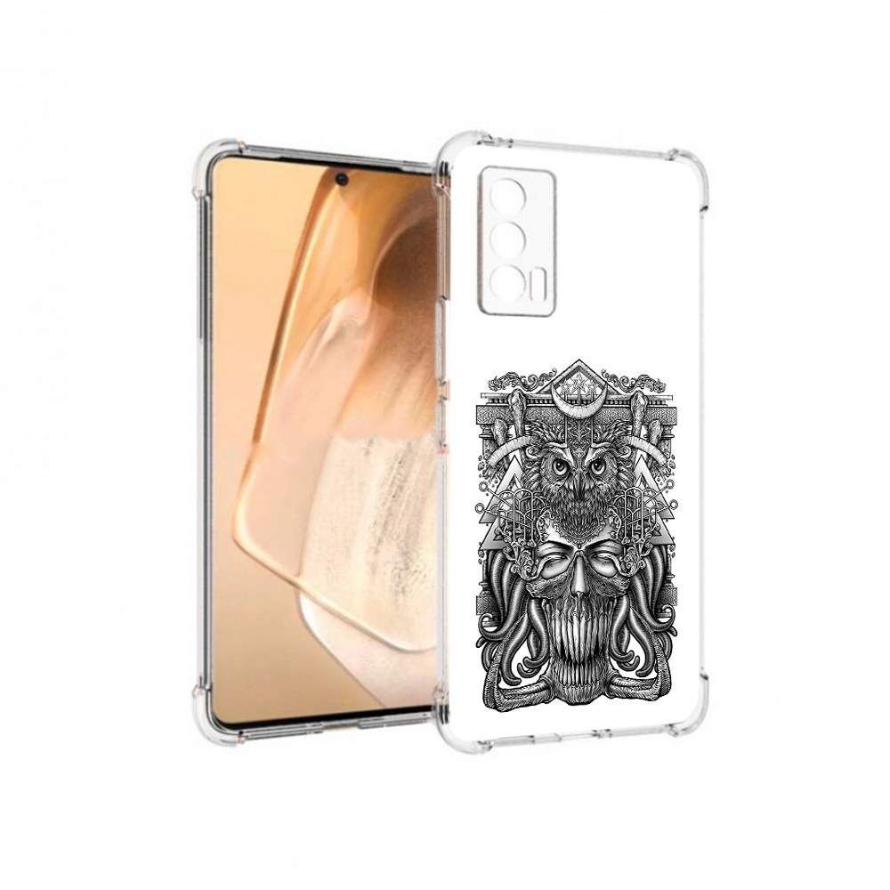 

Чехол MyPads Tocco для Vivo iQOO Neo 5 зубастая сова (PT226960.398.369), Прозрачный, Tocco