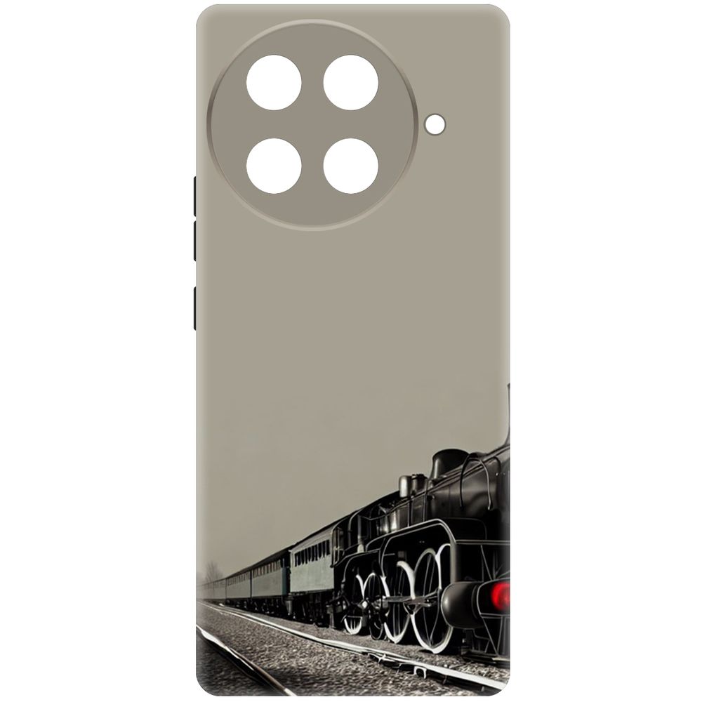 

Чехол-накладка Krutoff Soft Case Паровоз для TECNO Camon 30S Pro черный