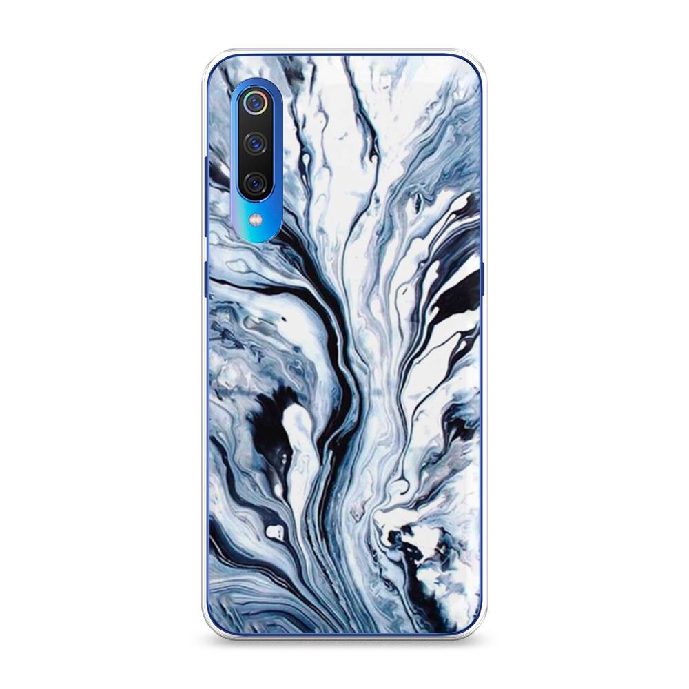 фото Чехол awog "голубой минерал мрамор" для xiaomi mi 9