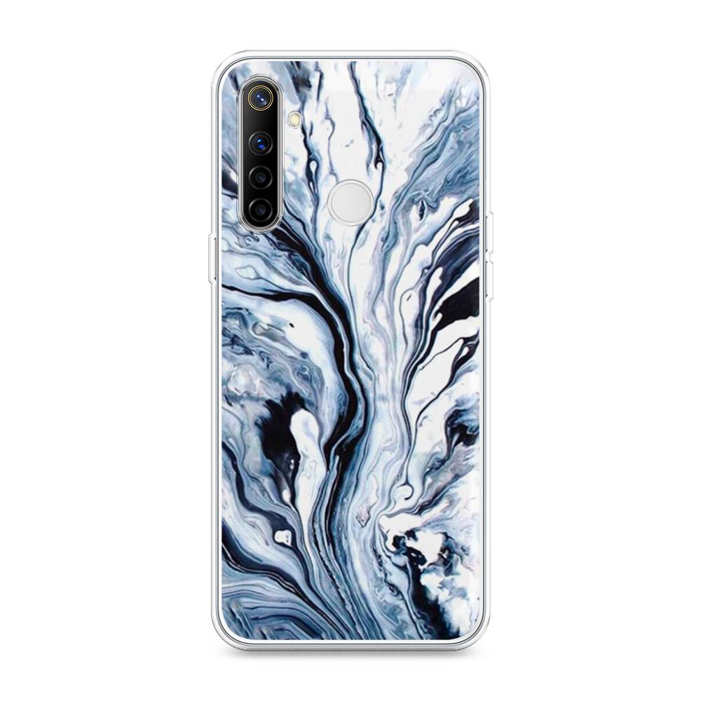 

Чехол Awog на Realme 6i "Голубой минерал мрамор", Разноцветный, 252950-3
