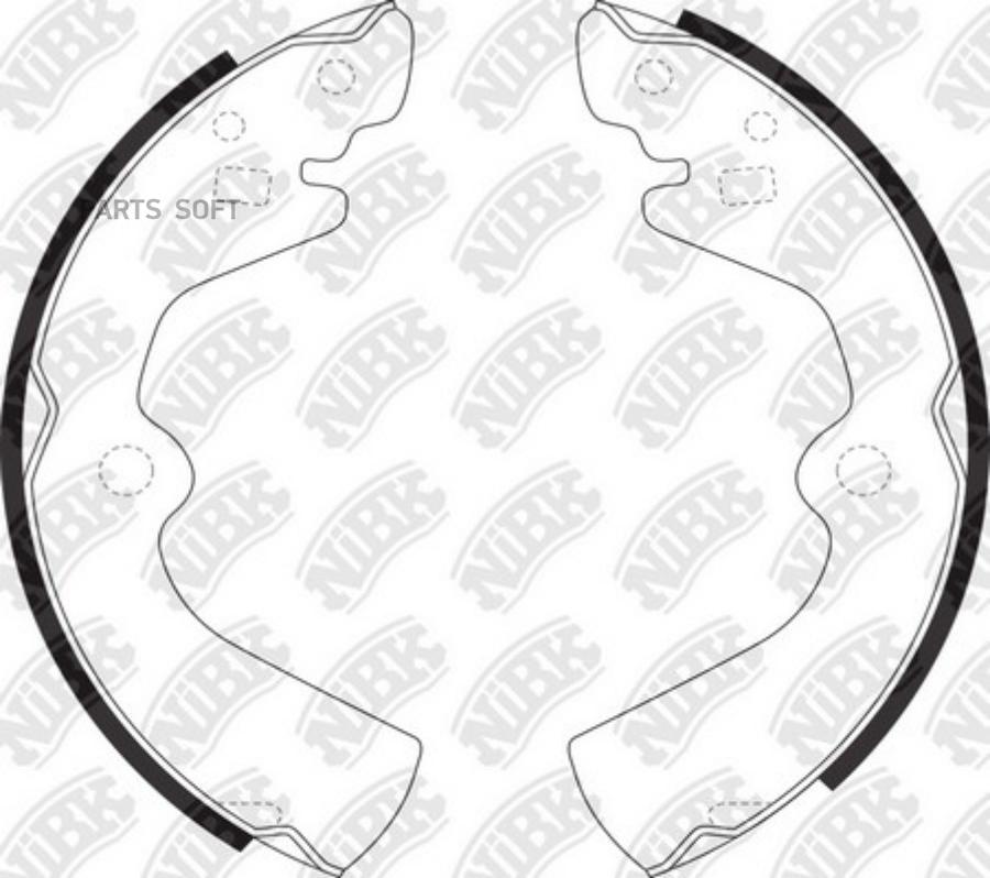 

Тормозные колодки NiBK барбанные для Ford Primera, Sunny/Hyundai Sonata 1985-1995 FN1170