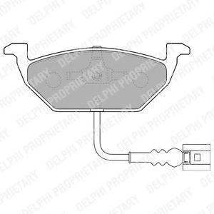 

Колодки дисковые п. VWGolf, Skoda Octavia 1.4-1.9SD 99>датч. LP1514