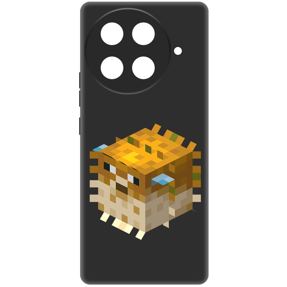 

Чехол-накладка Krutoff Soft Case Minecraft-Иглобрюх для TECNO Camon 30S Pro черный