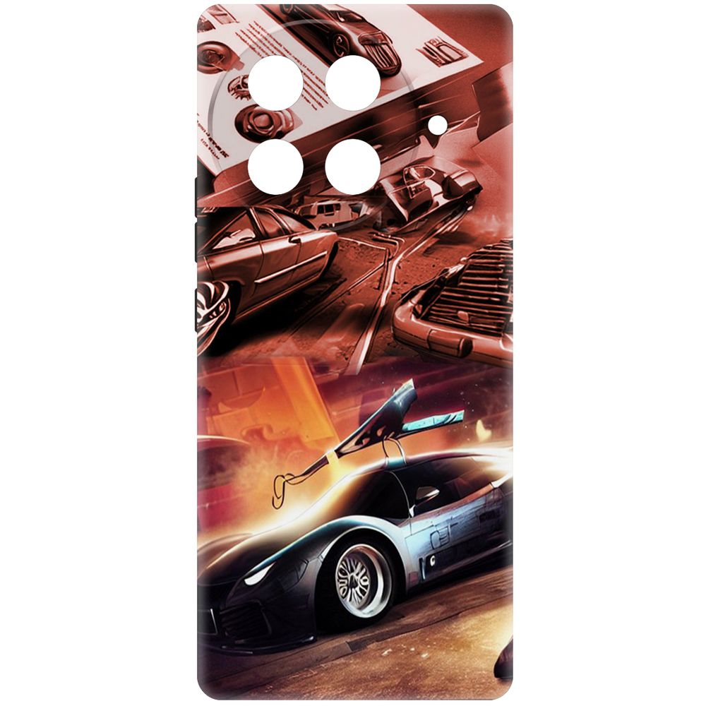

Чехол-накладка Krutoff Soft Case Автодинамика для TECNO Camon 30S Pro черный