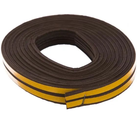 Уплотнитель резиновый самоклеящийся, I-профиль ИП Кузин Р.С. черный