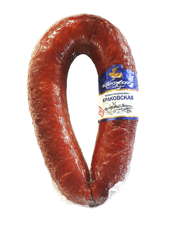 

Колбаса полукопченая Бобровский мясокомбинат Краковская ГОСТ