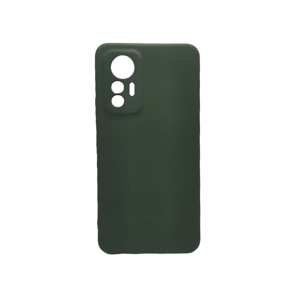 Чехол Silicone Cover с защитой камеры Xiaomi Mi 12 Lite (темно-зеленый)