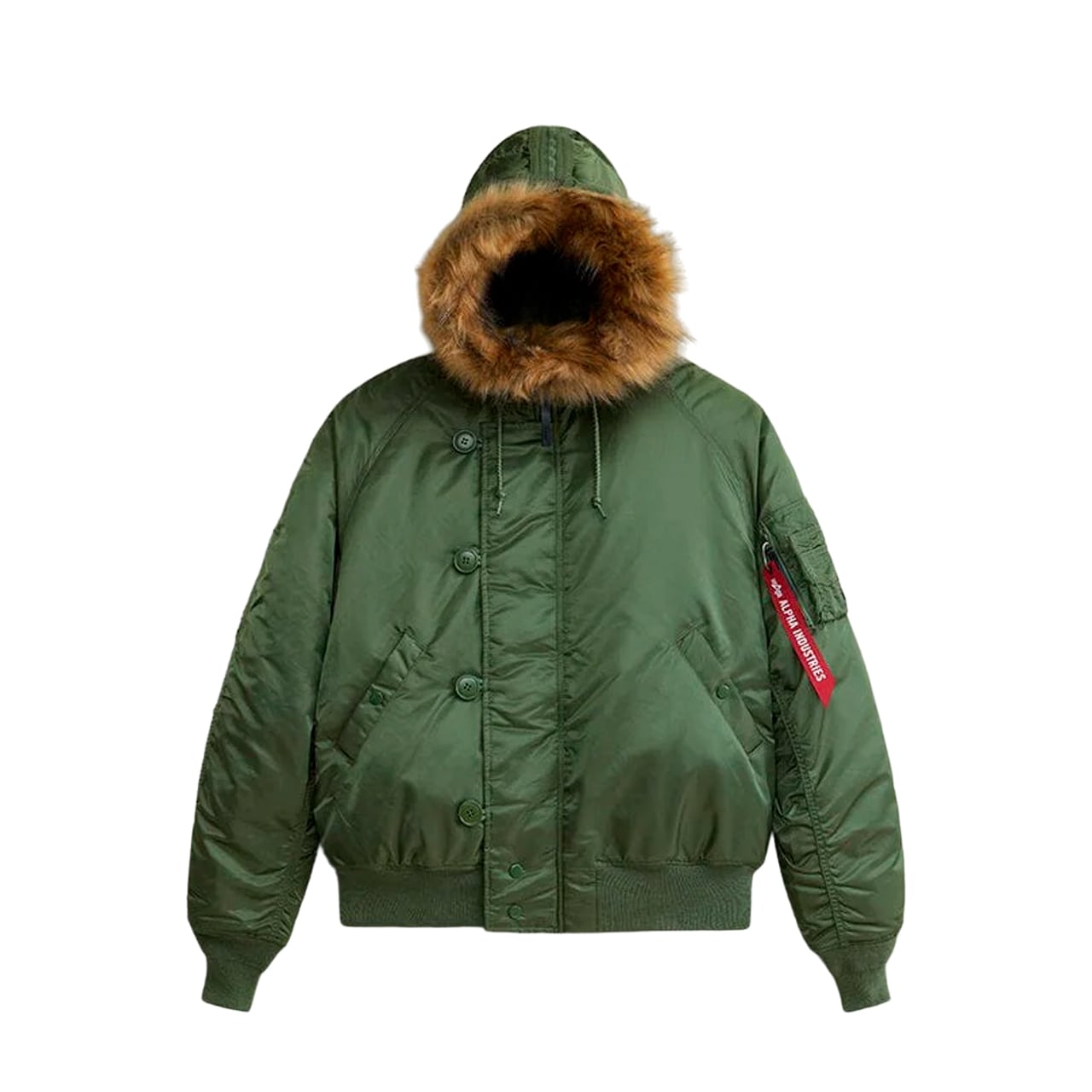 Куртка мужская Alpha Industries N-2B Short Waist зеленая L