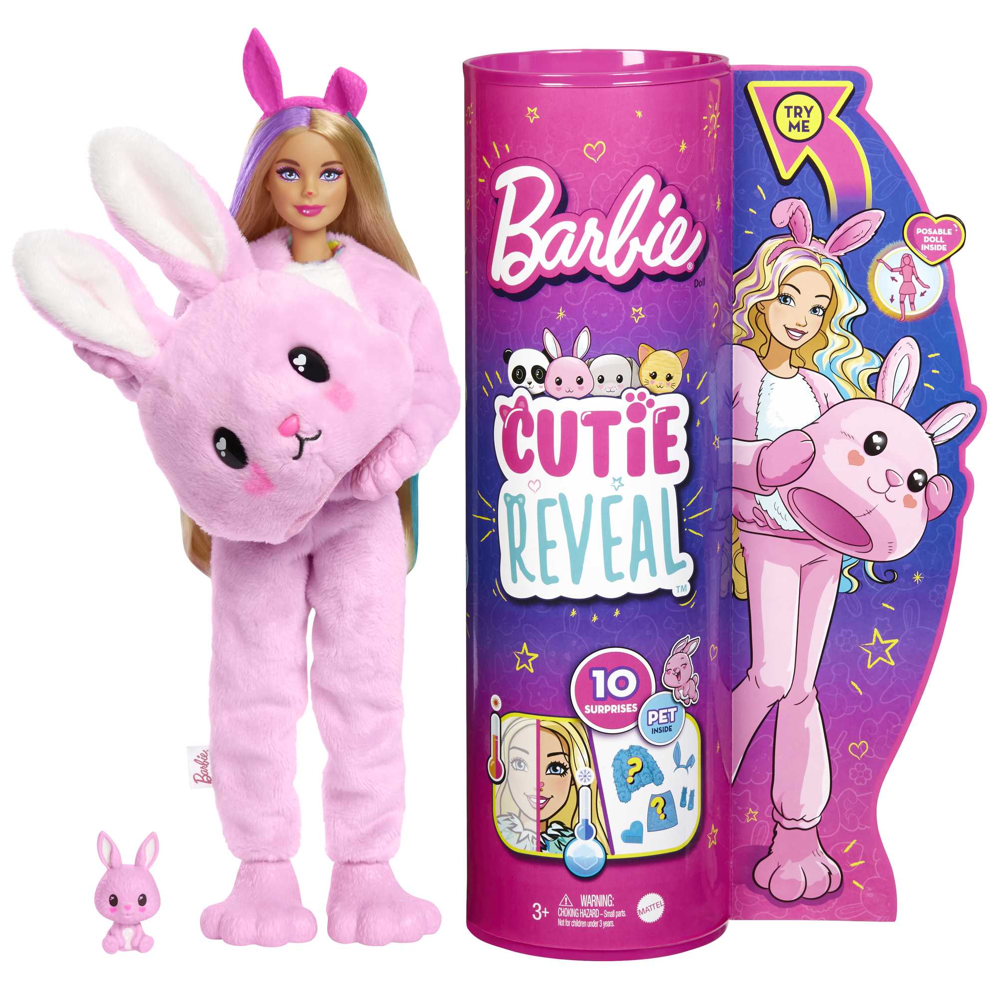 Кукла Barbie Милашка-проявляшка Зайчик HHG19 кукла милашка полли 36 см