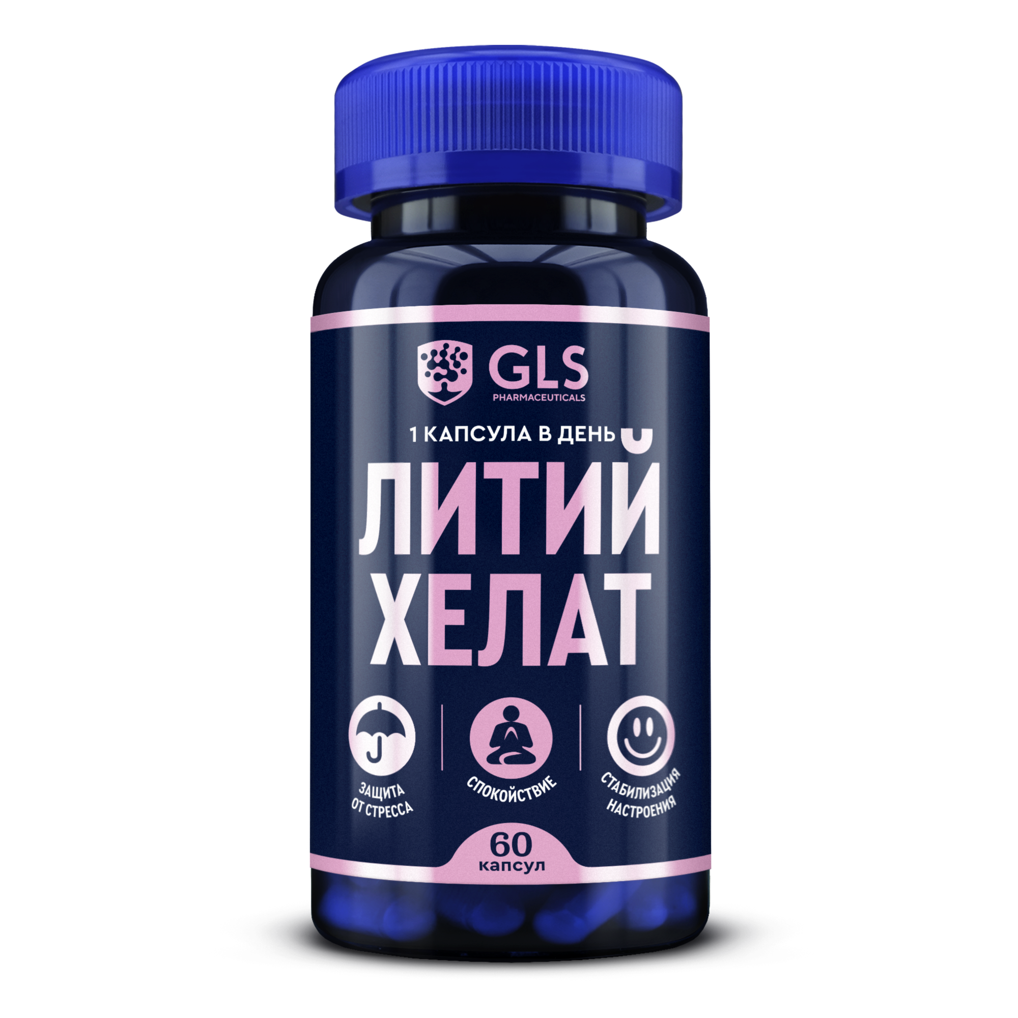 Литий Хелат GLS pharmaceuticals 1000м, 60 капсул