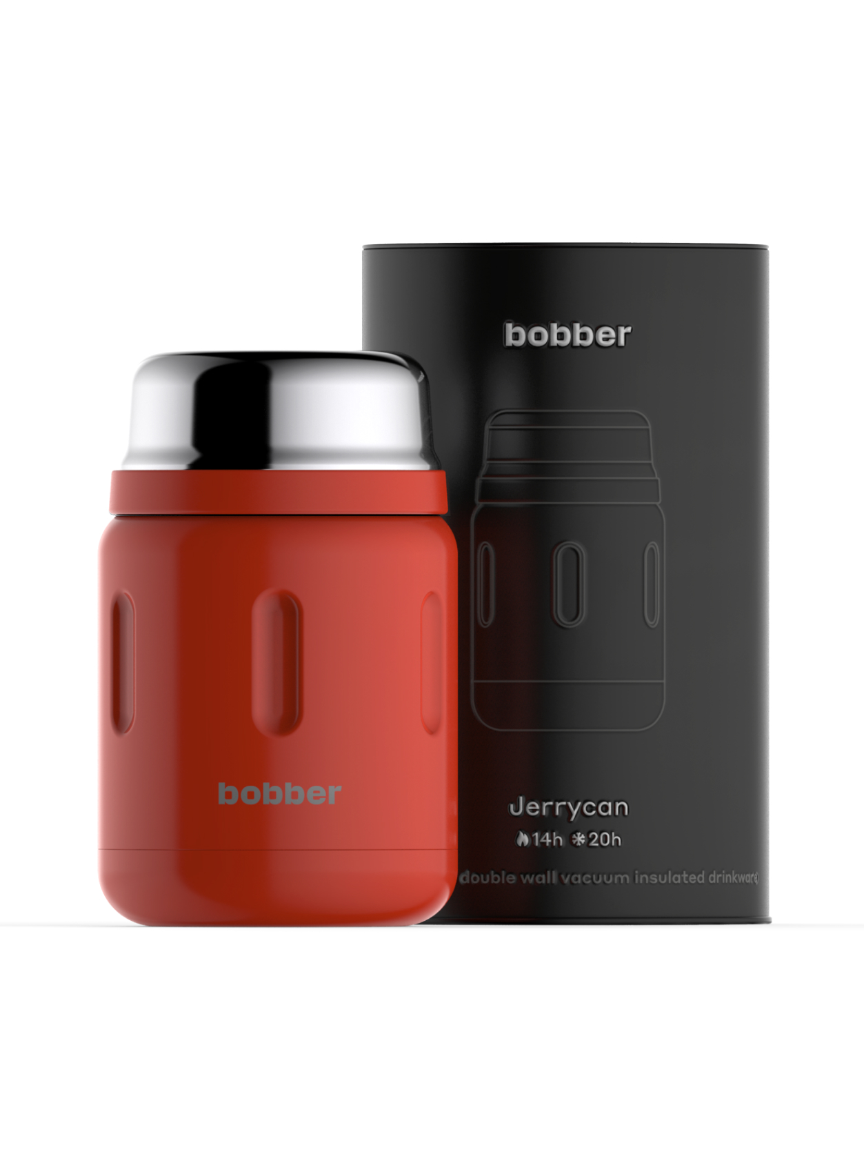 Термос для еды Bobber Jerrycan красный, 700 мл