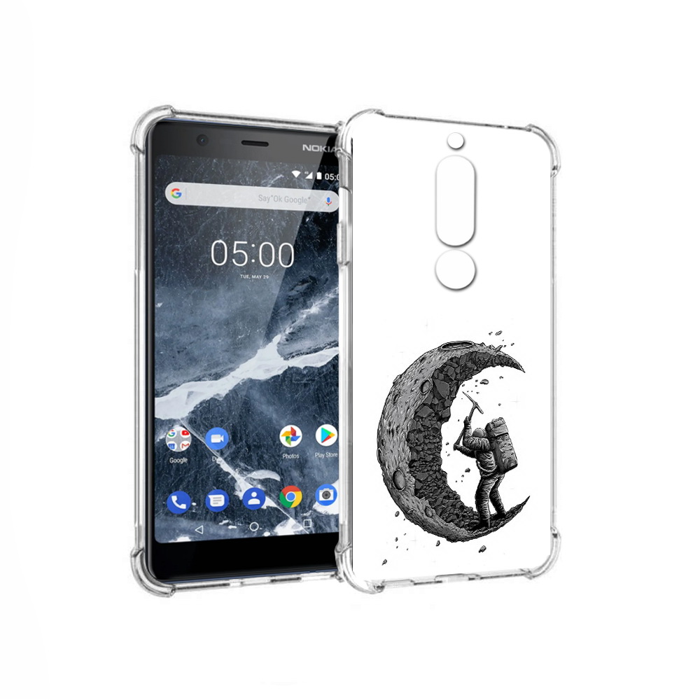 

Чехол MyPads Tocco для Nokia 5.1 камненная луна (PT114144.121.384), Прозрачный, Tocco