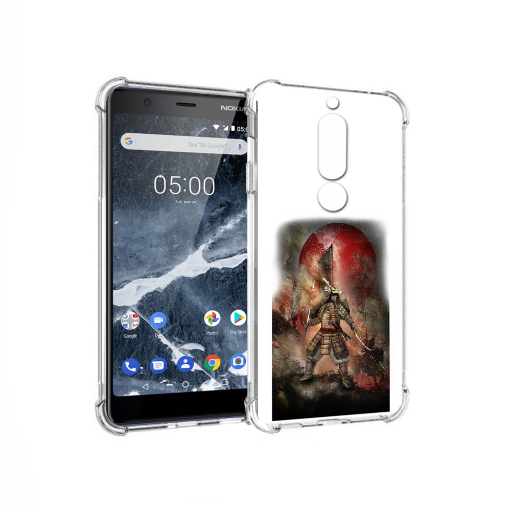 

Чехол MyPads Tocco для Nokia 5.1 китайскийвоин (PT114144.121.388), Прозрачный, Tocco