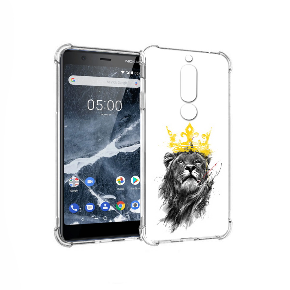 

Чехол MyPads Tocco для Nokia 5.1 король-лев (PT114144.121.391), Прозрачный, Tocco