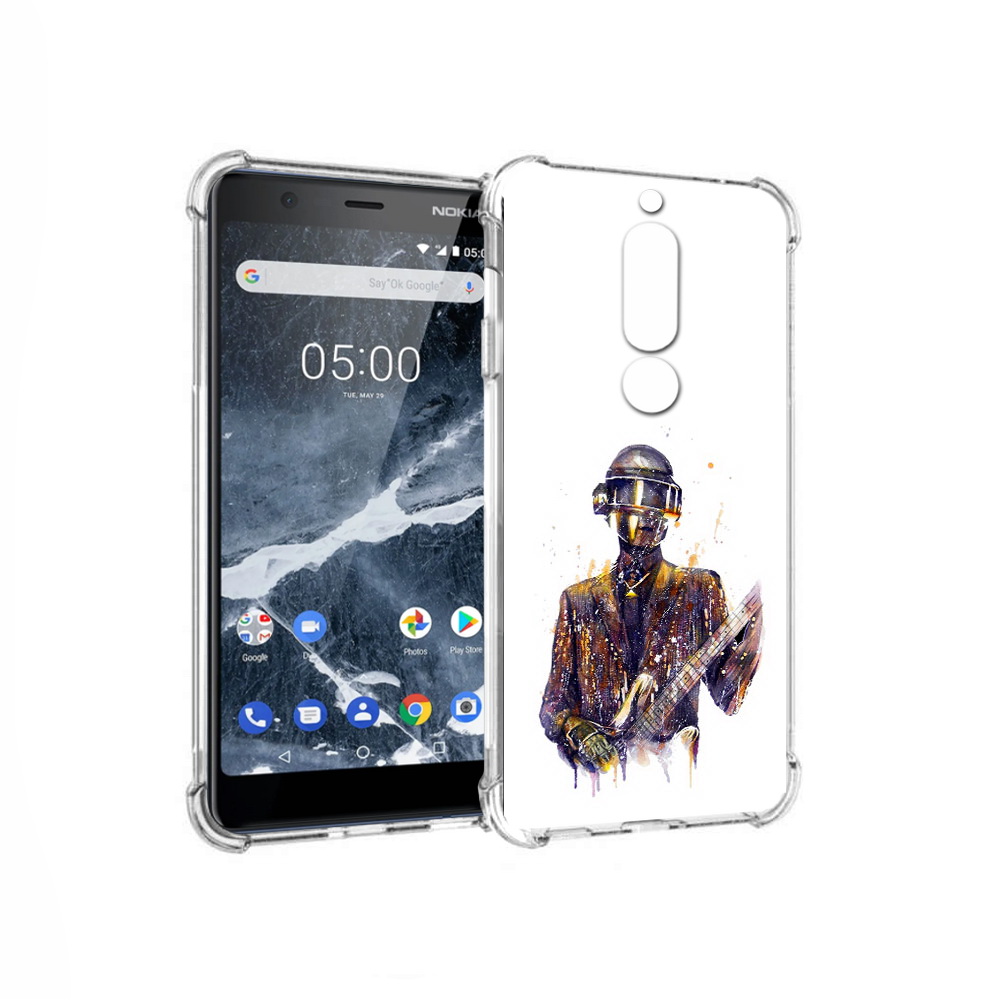 

Чехол MyPads Tocco для Nokia 5.1 космо-гитарист (PT114144.121.392), Прозрачный, Tocco