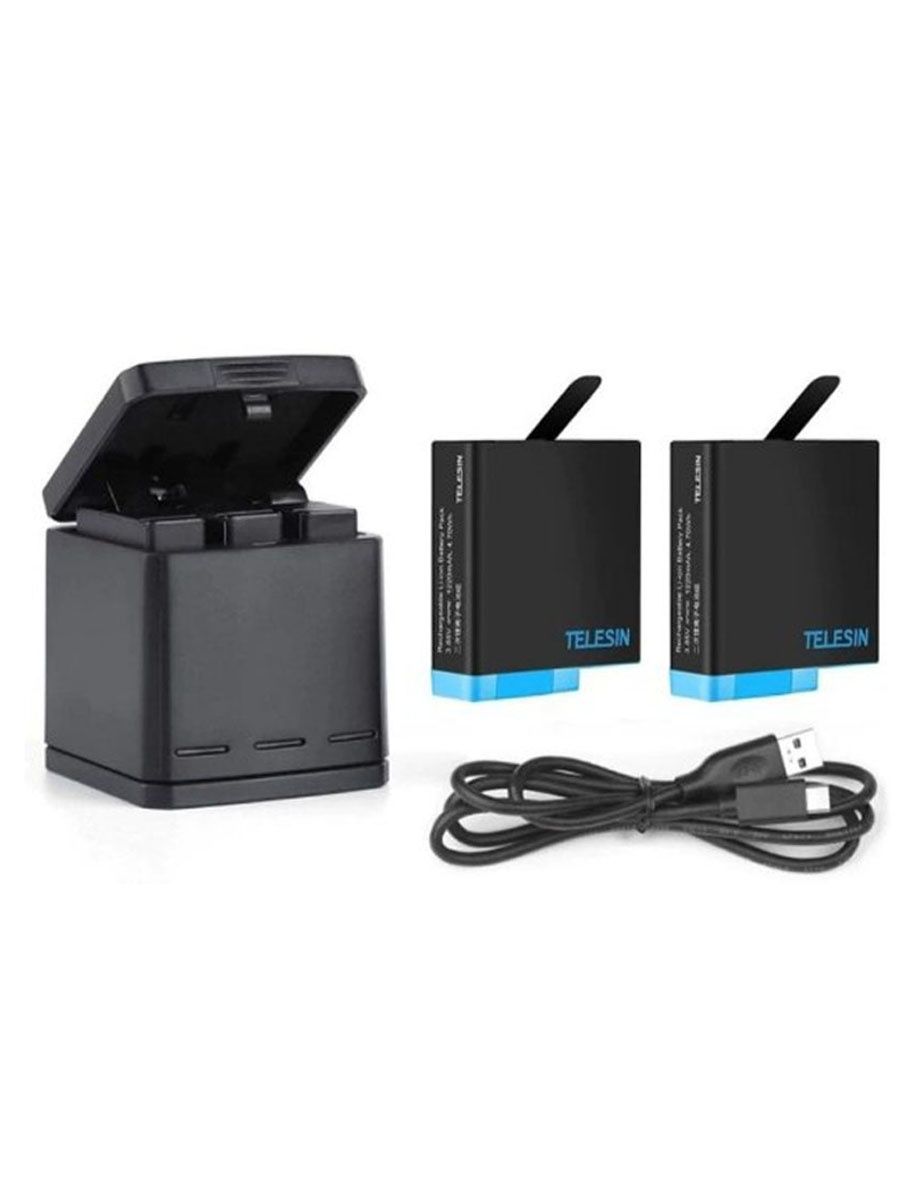 

Зарядное устройство Telesin GP-BnC-801 + 2 аккумулятора, GP-BnC-801