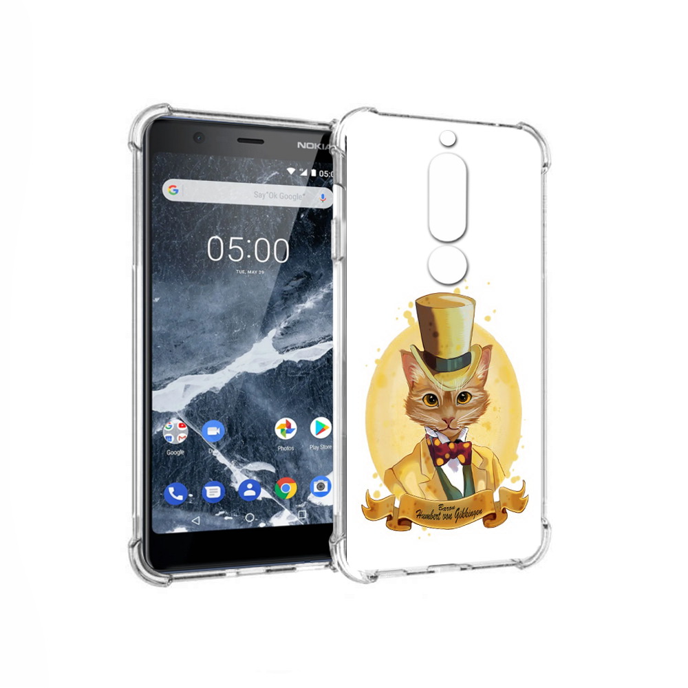 

Чехол MyPads Tocco для Nokia 5.1 кот юрист (PT114144.121.401), Прозрачный, Tocco