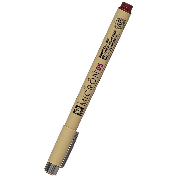 Ручка капиллярная Sakura Pigma Micron 0.45 мм цвет чернил: бургундский