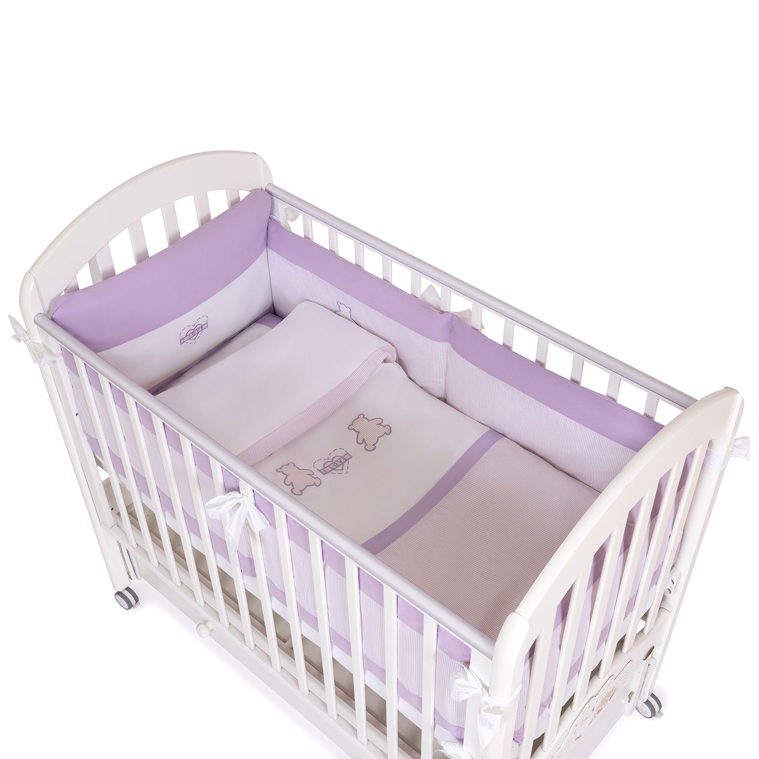 

Комплект в кроватку детский Feretti Orsetti лонг, 6 пр. (violet/white), Разноцветный, Комплект Orsetti лонг, 6 пр,