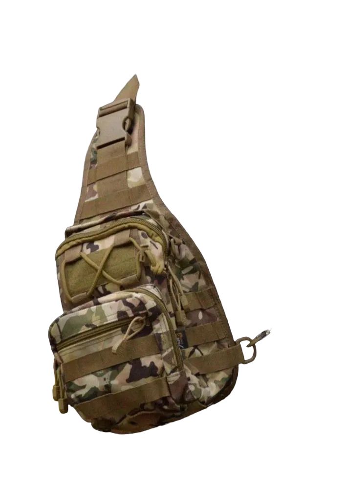 

Тактическая нагрудная сумка Шторм/с одной лямкой мультикам, Коричневый, Sergeant Bag