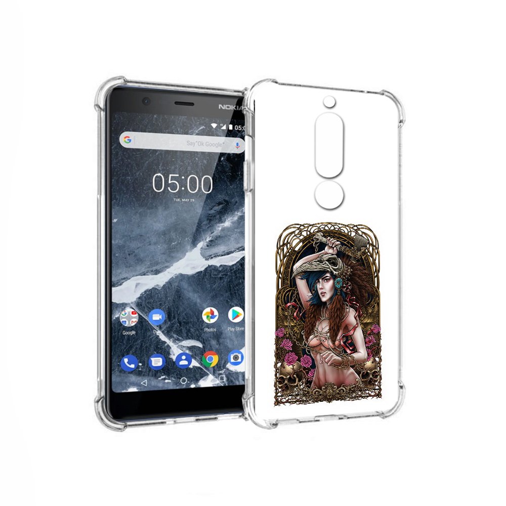 

Чехол MyPads Tocco для Nokia 5.1 красивая девушка рисунок (PT114144.121.407), Прозрачный, Tocco