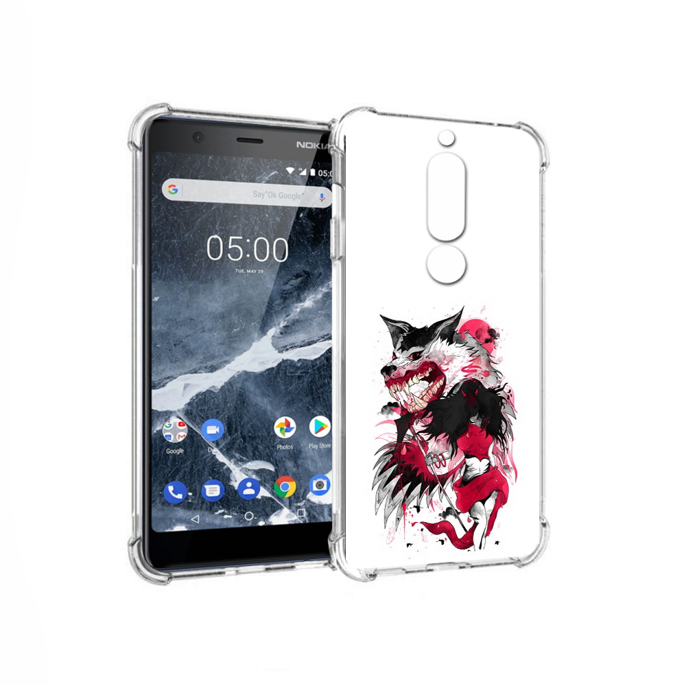 

Чехол MyPads Tocco для Nokia 5.1 красная шапочка (PT114144.121.410), Прозрачный, Tocco