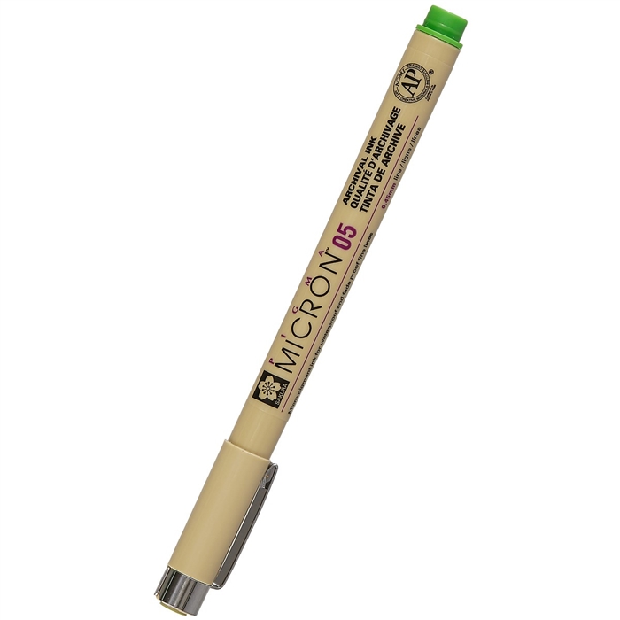 Ручка капиллярная Sakura Pigma Micron 0.45 мм цвет чернил: салатовый