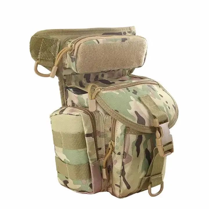 

Тактическая сумка на бедро с креплением на ногу Шторм мультикам, Коричневый;зеленый, На бедро