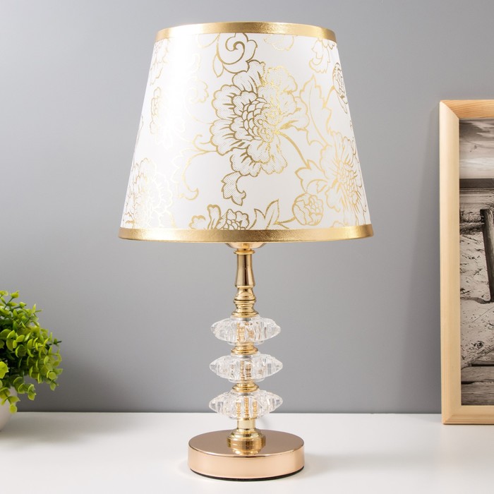 

Настольная лампа "Мартина" Risalux Е27 40Вт золото 20х20х40 см