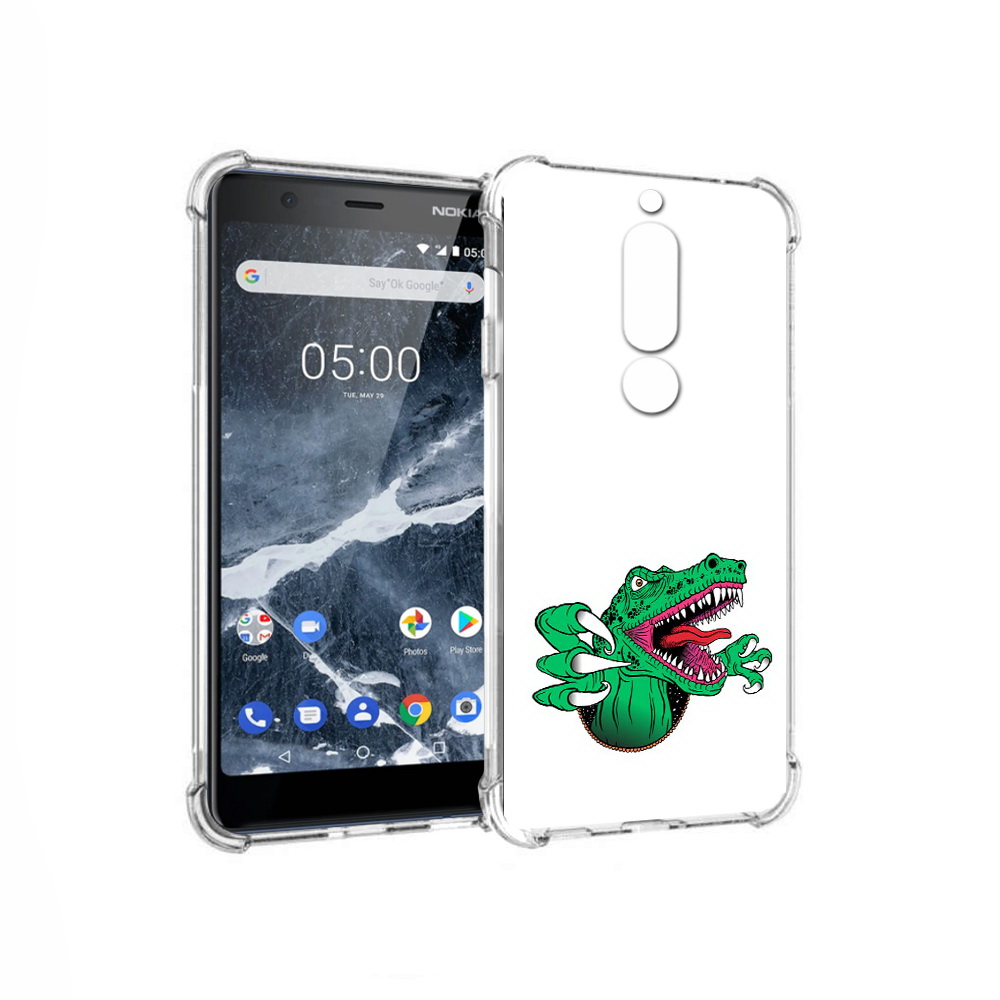

Чехол MyPads Tocco для Nokia 5.1 крокодил (PT114144.121.417), Прозрачный, Tocco