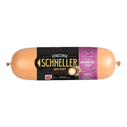 

Колбаса вареная Schneller Альпийская с топленым молоком