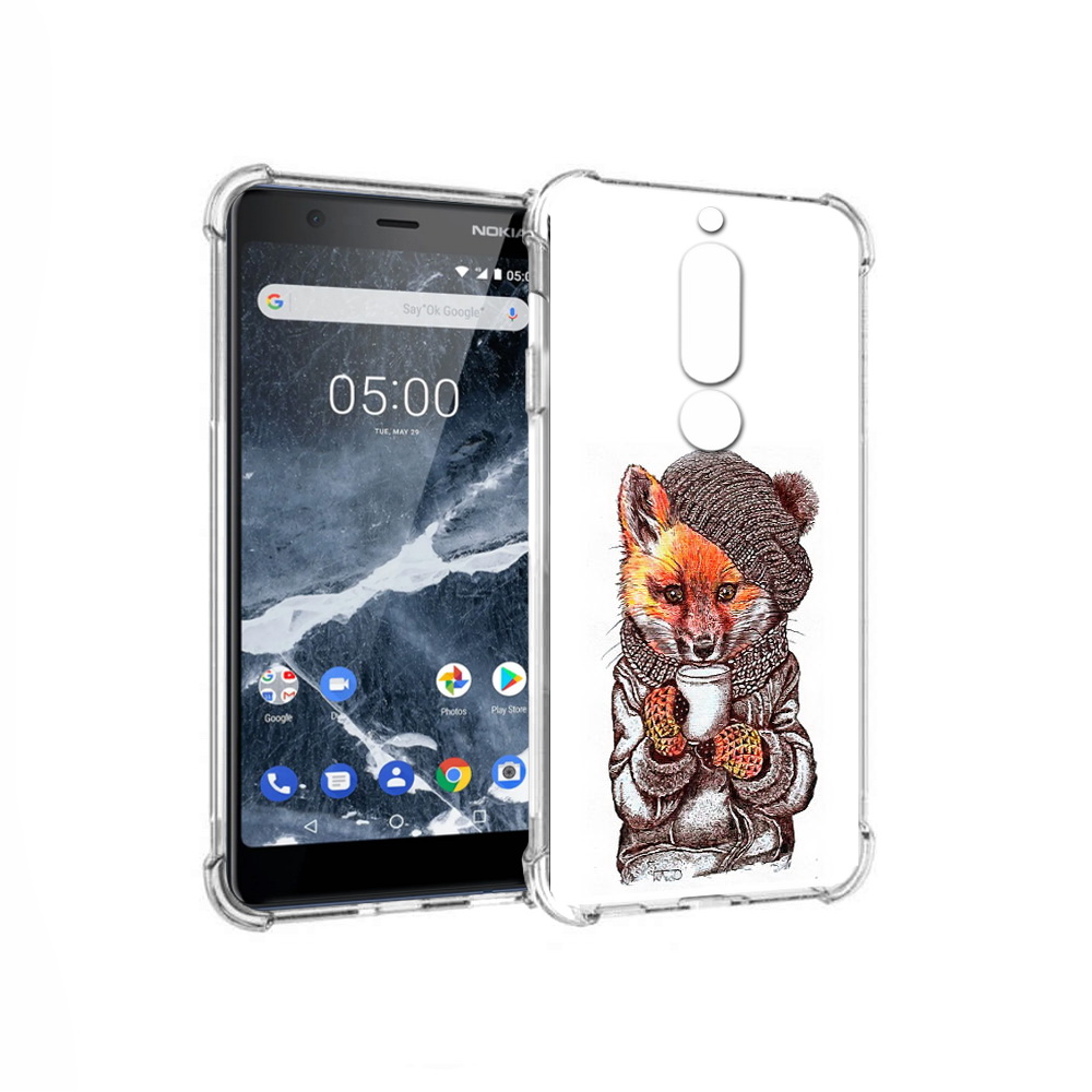 

Чехол MyPads Tocco для Nokia 5.1 лиса в шапке (PT114144.121.437), Tocco