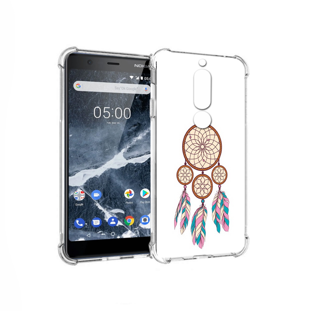 

Чехол MyPads Tocco для Nokia 5.1 ловец снов бежевый (PT114144.121.442), Прозрачный, Tocco