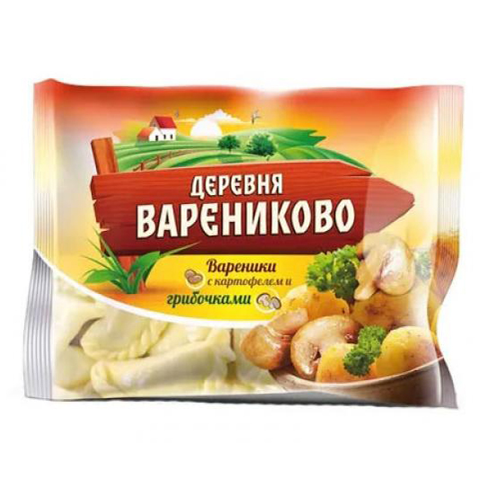 

Вареники Деревня Варениково с картофелем и грибами 900 г