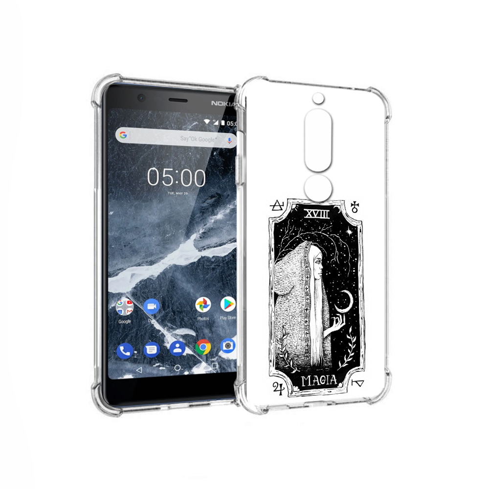 

Чехол MyPads Tocco для Nokia 5.1 лунная магия (PT114144.121.447), Прозрачный, Tocco