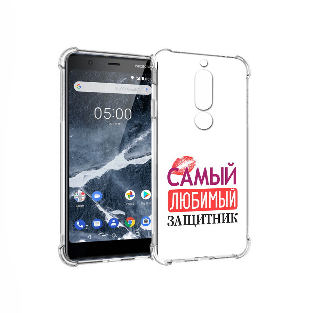 

Чехол MyPads Tocco для Nokia 5.1 любимый защитник (PT114144.121.451), Прозрачный, Tocco