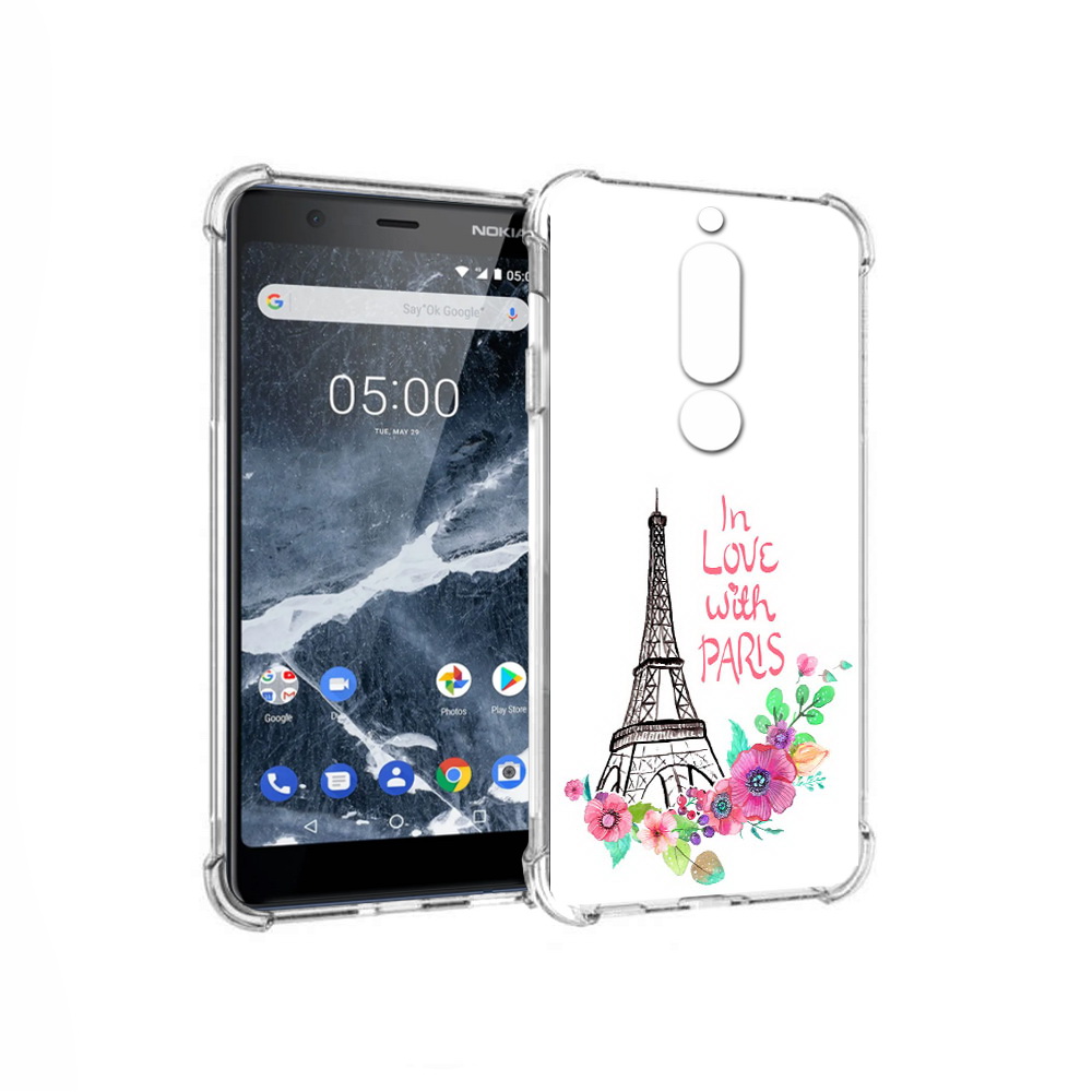 

Чехол MyPads Tocco для Nokia 5.1 любимый париж (PT114144.121.452), Прозрачный, Tocco