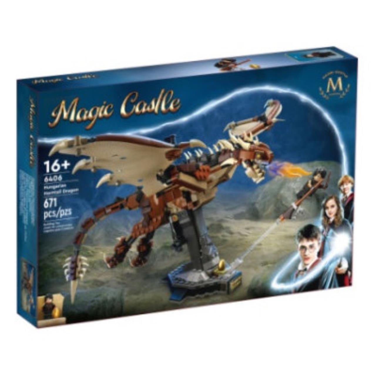 

Конструктор Lepin T6406 Гарри Поттер Венгерский рогатый дракон 671 дет