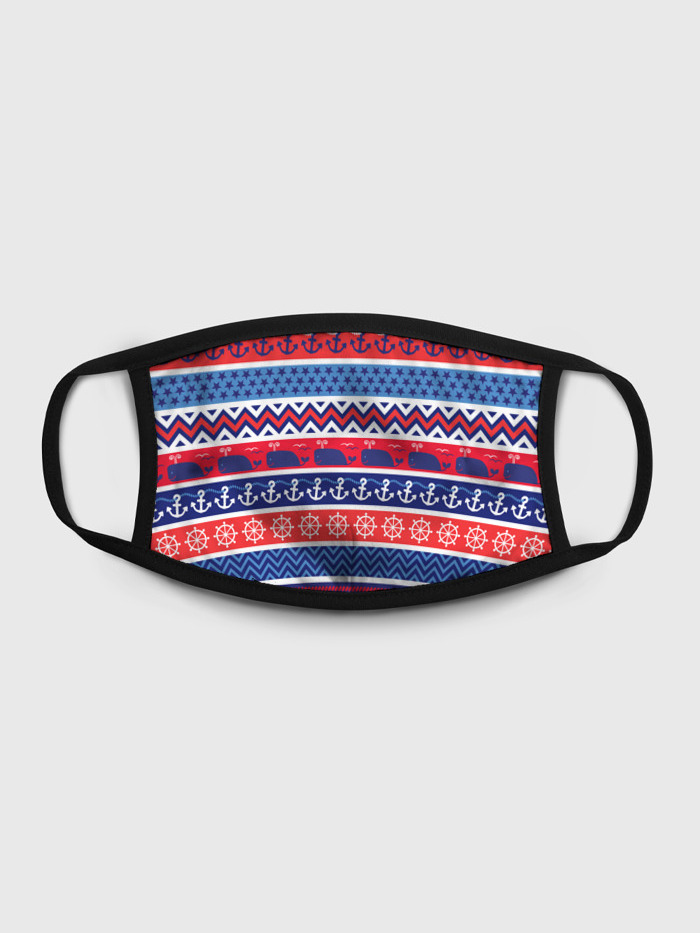 

Многоразовая маска унисекс Burnettie Морские Мотивы, Разноцветный, Морские Мотивы
