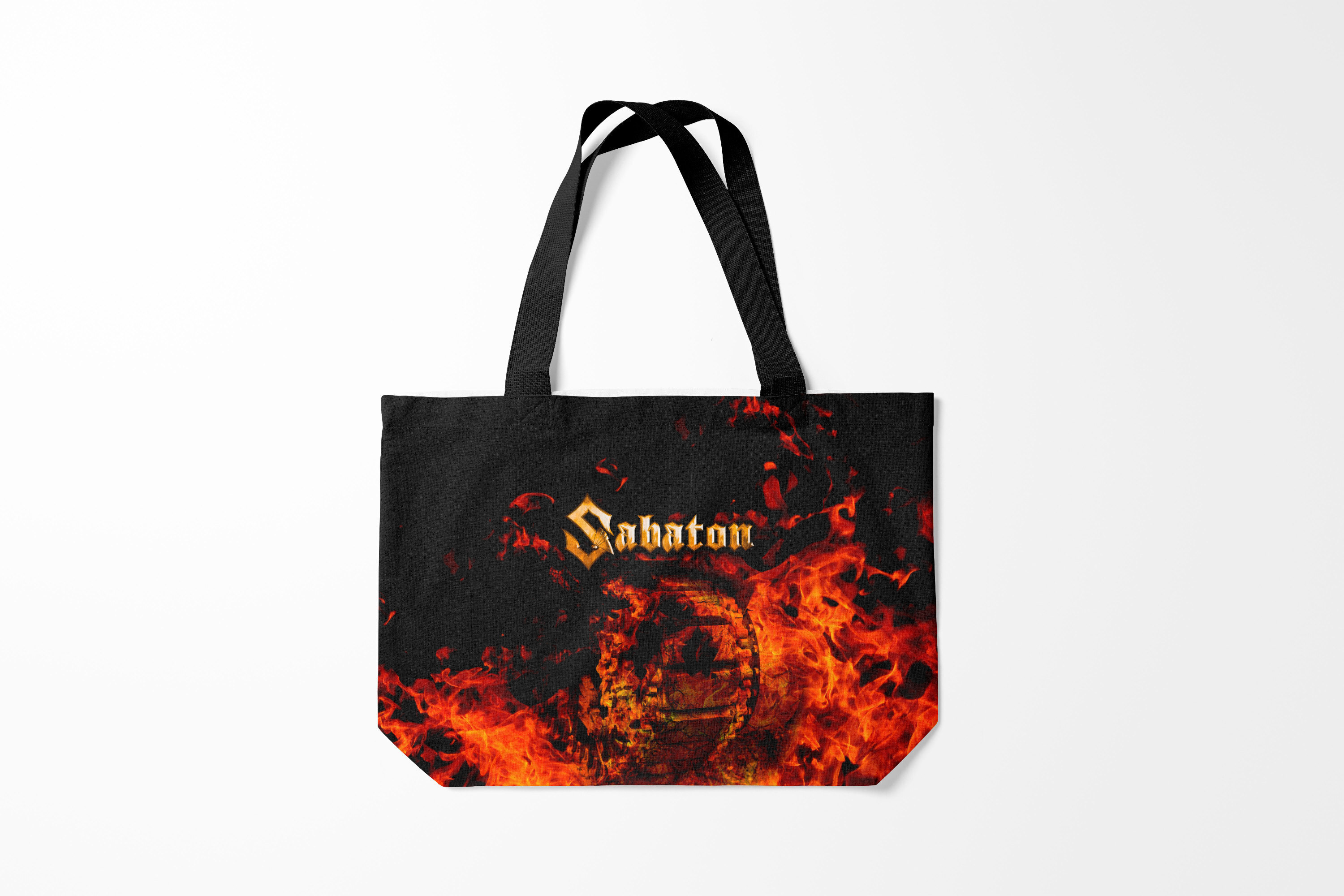 

Сумка шoппер унисекс Burnettie Металл Sabaton, черный; красный, Металл Sabaton