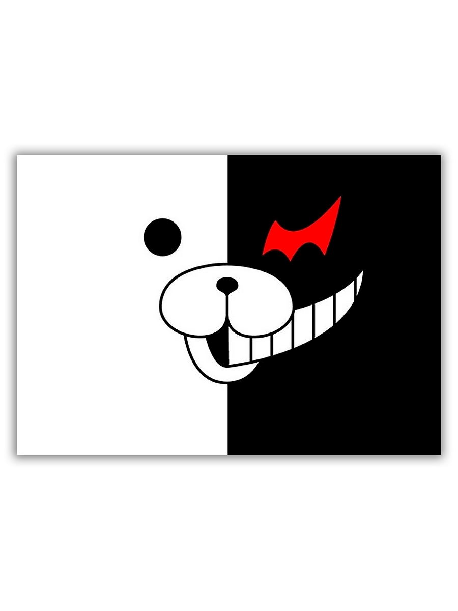 фото Магнит на холодильник drabs большой - a4, danganronpa monokuma