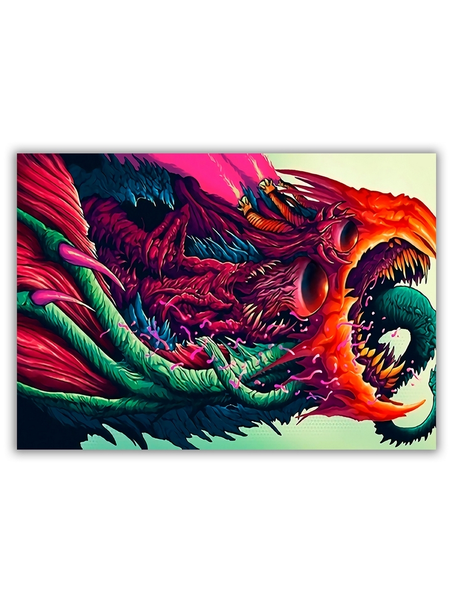 фото Магнит на холодильник drabs большой - a4, hyper beast