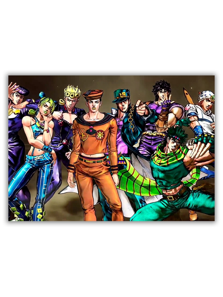 фото Магнит на холодильник drabs большой - a4, jojo bizarre adventure