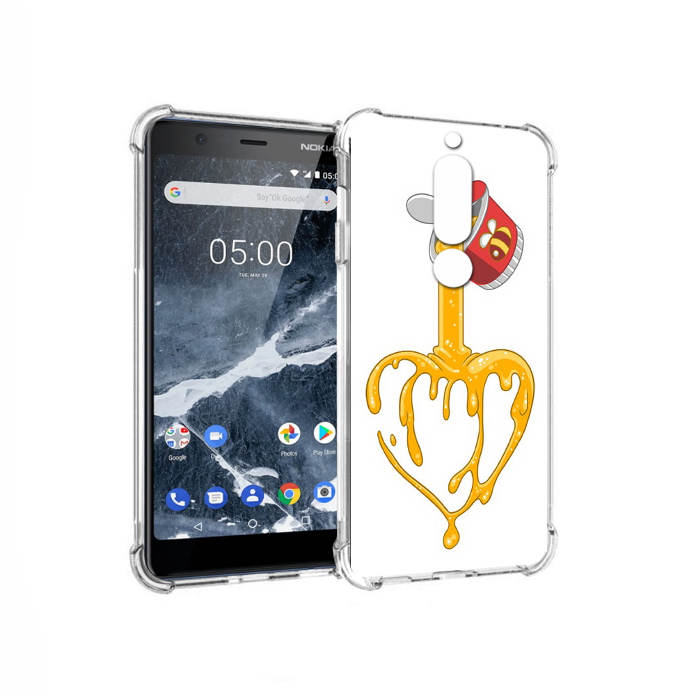 

Чехол MyPads Tocco для Nokia 5.1 медовое сердце (PT114144.121.471), Прозрачный, Tocco