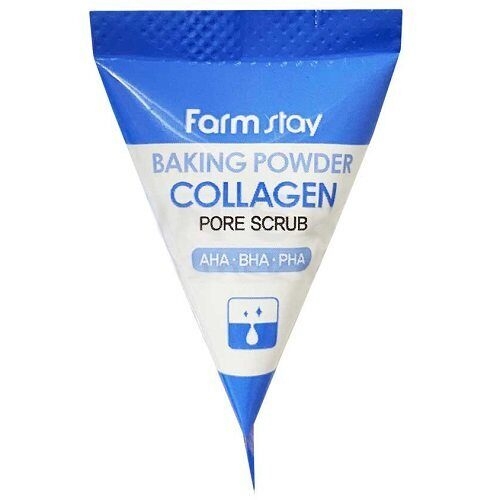 

Скраб FarmStay Baking Powder Collagen в пирамидках с содой и коллагеном 7 г*1 шт