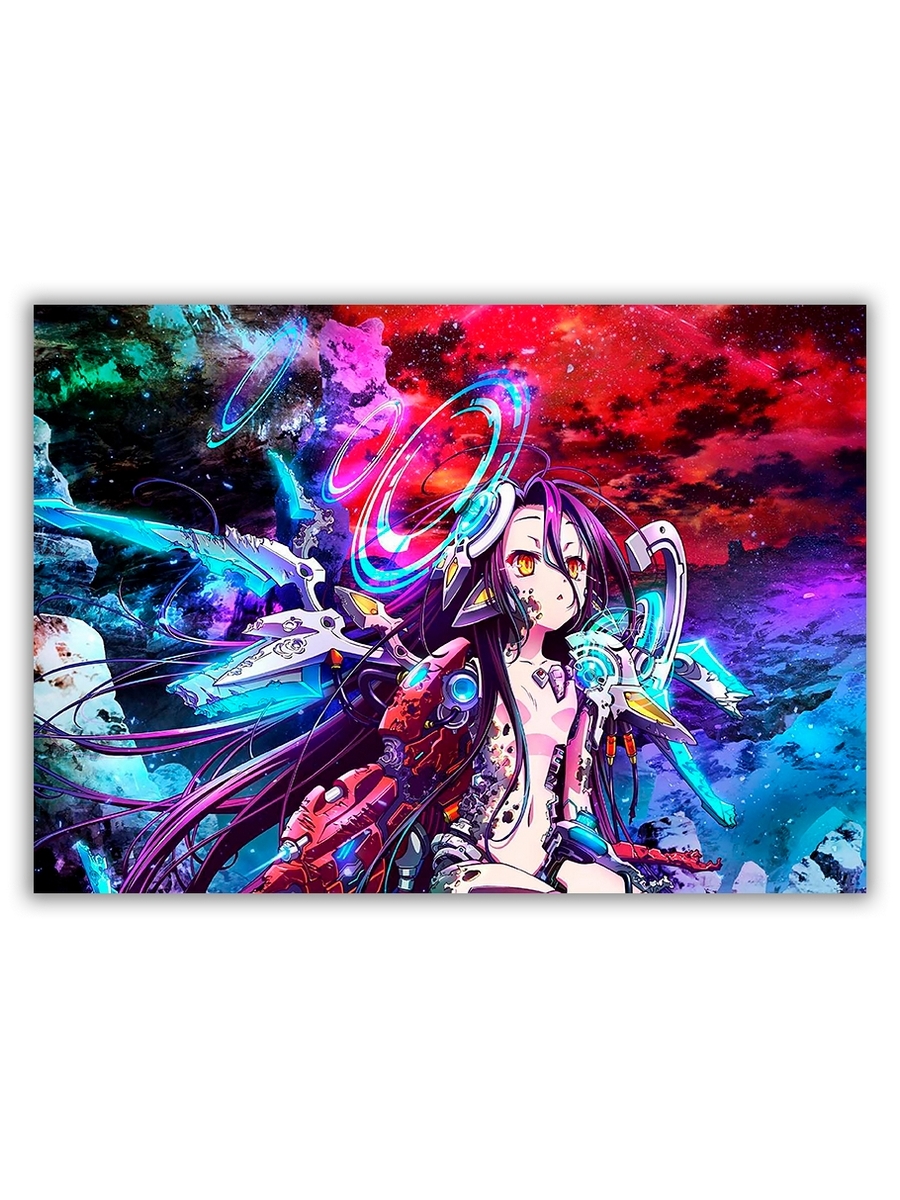 фото Магнит на холодильник drabs большой - a4, no game no life zero